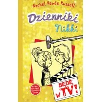 Akapit-Press Dzienniki Nikki Będę w TV - Rachel Renee Russell - Książki edukacyjne - miniaturka - grafika 1