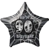 Balony i akcesoria - Unique Balon foliowy "Urodziny 90", czarny, UNIQUE, 20" STR U55392 - miniaturka - grafika 1