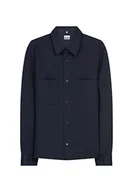 Koszule męskie - Seidensticker Męska koszula o regularnym kroju z długim rękawem, granatowy, M/4XL - miniaturka - grafika 1