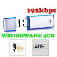 Podsłuchy - Mobilny Mikro Dyktafon / Podsłuch Nagrywający Dźwięk, Ukryty w Pendrive 4GB (pojemność 50h!). - miniaturka - grafika 1