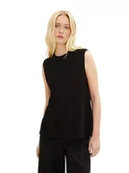 Swetry damskie - TOM TAILOR Denim Damski sweter 1035363, 14482 - Deep Black, XS - miniaturka - grafika 1