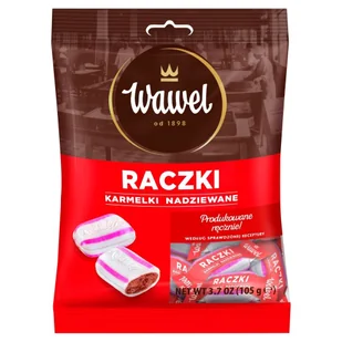 Wawel Cukierki nadziewane karmelki Raczki - Cukierki - miniaturka - grafika 1
