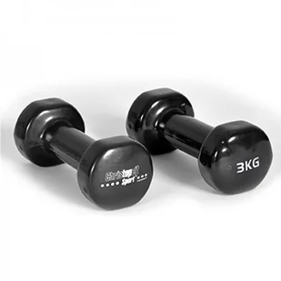 Hantle winylowe 2x 3 kg Christopeit Beauty Bells - Hantle i ciężarki - miniaturka - grafika 1