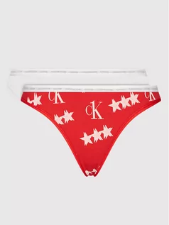 Majtki damskie - Calvin Klein Underwear Komplet 2 par fig klasycznych 000QD3789E Kolorowy - grafika 1