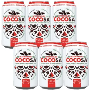 Cocosa Woda kokosowa niegazowana z sokiem z arbuza Zestaw 6 x 330 ml - Soki i napoje niegazowane - miniaturka - grafika 1