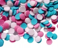 Dodatki do ciast w proszku - Posypka Cukrowa Konfetti Niebiesko-Biało-Różowe 50 - miniaturka - grafika 1