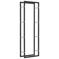 Akcesoria kominkowe - Vidaxl vidaXL Stojak na drewno opałowe, czarny, 50 x 20 x 150 cm, vidaXL - miniaturka - grafika 1