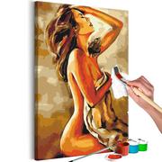 Malowanie po numerach - Obraz do samodzielnego malowania - Gorąca kobieta (rozmiar 40x60) - miniaturka - grafika 1