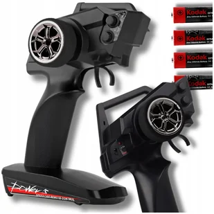 Pilot kontroler do samochodu RC WlToys 12427 12428 144001 + 4 baterie - Piloty - miniaturka - grafika 1