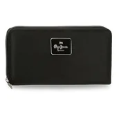 Portfele - Pepe Jeans Christine Portfel Czarny 19,5 x 10 x 2 cm Poliester z Detalami ze Sztucznej Skóry by Joumma Bags, Czarny (Black), Talla única, aktówka - miniaturka - grafika 1