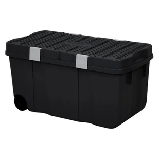 POJEMNIK/KUFER NA DWÓCH KOŁACH WHAM, CZARNY 100L - Pojemniki przemysłowe - miniaturka - grafika 1