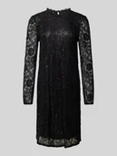 Sukienki - Sukienka koronkowa o kroju regular fit z półprzezroczystymi rękawami model ‘OLLINE’ - miniaturka - grafika 1