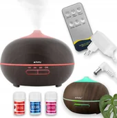 Nawilżacze powietrza - Dyfuzor/Nawilżacz powietrza lampka LED + pilot - miniaturka - grafika 1