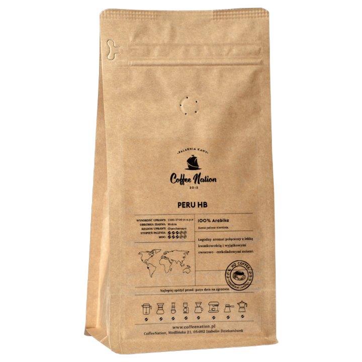 Kawa Ziarnista Coffe Nation Peru 1kg