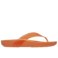Klapki i japonki damskie - Japonki Crocs Splash Glossy Flip 208534-83I - pomarańczowe - miniaturka - grafika 1