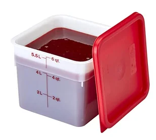 Cambro POKRYWKA CZERWONA CAMSQUARE® DO POJEMNIKÓW CAMBRO 5,7 l 7,6 l - Pojemniki kuchenne - miniaturka - grafika 3