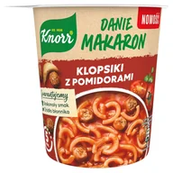 Szybkie dania obiadowe - Knorr - Makaron z klopsikami i sosem pomidorowym - miniaturka - grafika 1