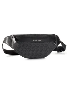 MICHAEL Michael Kors Saszetka nerka Greyson 33S0LGYC1B Czarny - Nerki - miniaturka - grafika 1