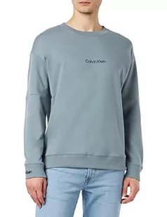 Calvin Klein Męska bluza L/S od piżamy top, Uwielbiany niebieski, L - Bluzy męskie - miniaturka - grafika 1