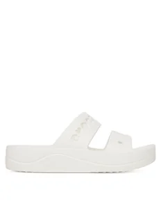 Crocs Klapki BAYA PLATFORM SANDAL 208188-100 Biały - Klapki i japonki damskie - miniaturka - grafika 1