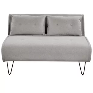 Sofa rozkładana 2-osobowa jasnoszara VESTFOLD - Sofy i kanapy - miniaturka - grafika 1