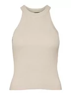Swetry damskie - VERO MODA Damski sweter Vmgold Rib Tank Top, brzoza, L - miniaturka - grafika 1