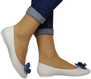 Baleriny Wygodne Melissa 33475-51619 Beige-Blue_TN - MELISSA - Baleriny - miniaturka - grafika 1