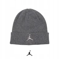 Czapki damskie - Czapka NIKE AIR JORDAN Cuffed Beanie GS "Carbon Heather" (9A0063-GEH) - miniaturka - grafika 1