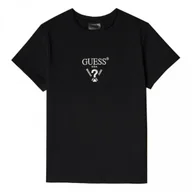 Koszulki sportowe damskie - Damski t-shirt z nadrukiem Guess Colette - czarny - GUESS - miniaturka - grafika 1