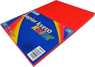 Papier KSERO formatu A4 koloru CZERWONEGO 100 kartek - Papier do drukarek - miniaturka - grafika 1
