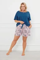 Piżamy damskie - Sagitta piżama damska krótki rękaw, krótkie spodnie - Italian Fashion - miniaturka - grafika 1
