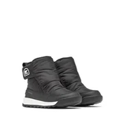 Botki damskie - Sorel Whitney 2 Plus Bootie wodoodporne modne botki, czarne/sól morska, 10 UK dziecko, Sól morska czarna, 10 UK Child - miniaturka - grafika 1