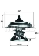Termostaty - Termostat, płyn chłodzący Mahle TX 29 75D - miniaturka - grafika 1