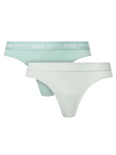 Puma Komplet 2 par stringów 907850 Zielony - Majtki damskie - miniaturka - grafika 1