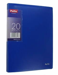 Teczka A5 z 20 koszulkami Clear Book Patio Niebieski - Pozostałe akcesoria dla plastyków - miniaturka - grafika 1