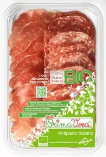 Primavera KARCZEK DOJRZEWAJĄCY COPPA DI PARMA I SALAMI MILANO PLASTRY MIX (ANTIPASTI ITALIANO) BIO 70 g - PRIMAVERA - Kiełbasa i wędliny - miniaturka - grafika 1