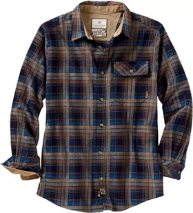 Legendary Whitetails Męska koszula flanelowa Buck Camp zapinana na guziki (1 opakowanie), Brownstone Plaid, 4XL - Koszule męskie - miniaturka - grafika 1
