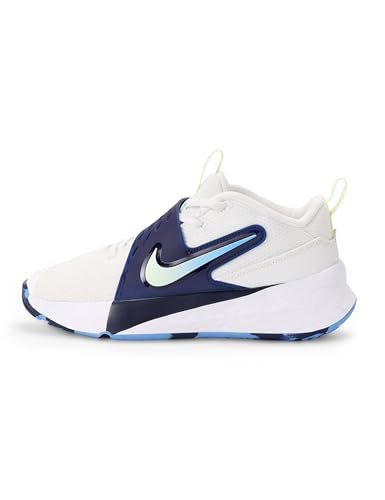 Nike Team Hustle D 12 buty dla niemowląt/małych dzieci, HF6281, Summit White Volt Tint Midnight Navy, 18.5 EU