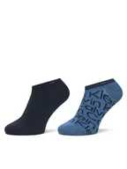 Skarpetki męskie - Calvin Klein Zestaw 3 par niskich skarpet męskich 701218714 Kolorowy - miniaturka - grafika 1