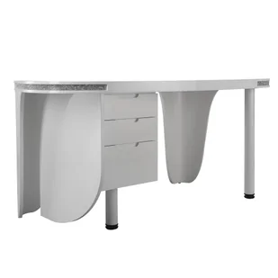 VIVO Stolik do manicure z kryształami Pochłaniacz Pyłu: Bez Pochłaniacza - Meble kosmetyczne - miniaturka - grafika 8