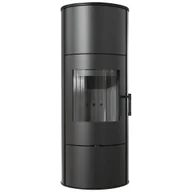 Piece wolnostojące - Piec stalowy koza ROLLO/W black  z domykaniem w standardzie - miniaturka - grafika 1