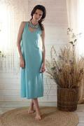 Sukienki - Długa bawełniana sukienka damska Homewear LHD 212 - miniaturka - grafika 1