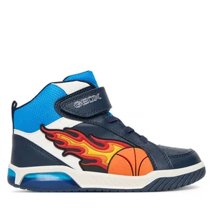 Sneakersy Geox J Inek J569CC 05411 C0693 D Granatowy - Buty dla chłopców - miniaturka - grafika 1