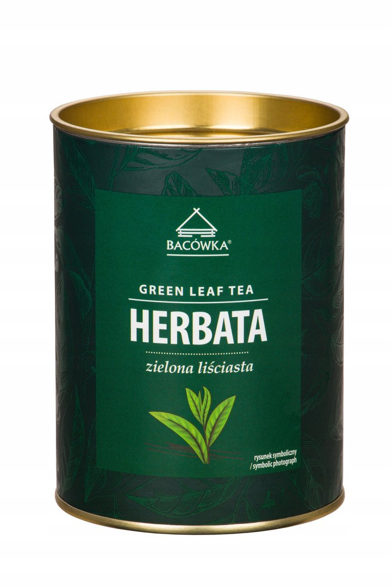 Herbata zielona liściasta 100g GREEN LEAF TEA Bacówka