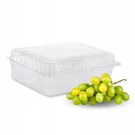 Pojemniki kuchenne - Pojemnik na Ciasto Opakowanie Cukiernicze Przezroczyste Zamykane 50 szt. - miniaturka - grafika 1