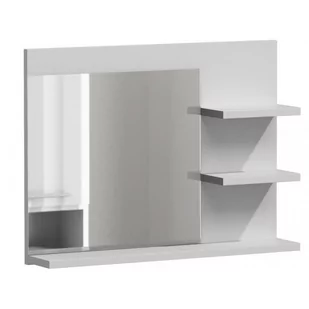 Topeshop Lustro do łazienki TOPESHOP Lumo, białe, 50x60x12 cm - Lustra - miniaturka - grafika 2