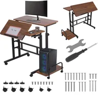 Części i akcesoria do laptopów - Mobilne biurko stolik na laptop Maclean MC-124 B - miniaturka - grafika 1
