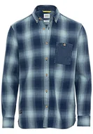 Koszule męskie - Camel Active Męska Koszula 409112/8S12, Niebieska Denim Blue, L - miniaturka - grafika 1