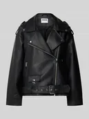 Kurtki damskie - Kurtka w stylu Biker z imitacji skóry model ‘PAULINA’ - miniaturka - grafika 1