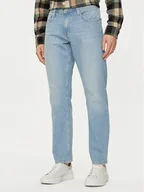 Spodnie męskie - Mustang Jeansy Denver 1015136 Niebieski Straight Fit - miniaturka - grafika 1